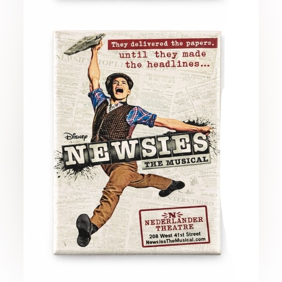 Disney Other - Disney Newsies The Musical Poster Magnet